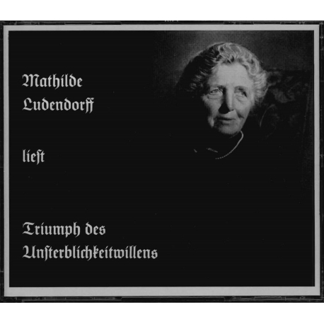 Ludendorff, Mathilde: liest aus dem Triumph des Unsterblichkeitwillens den dichterischen Teil Wie die Seele es erlebte