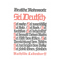 Ludendorff, Mathilde: Deutsche Mahnworte Postkarte