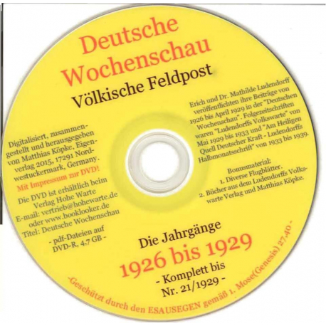 Deutsche Wochenschau 1926-1929 (teilweise)