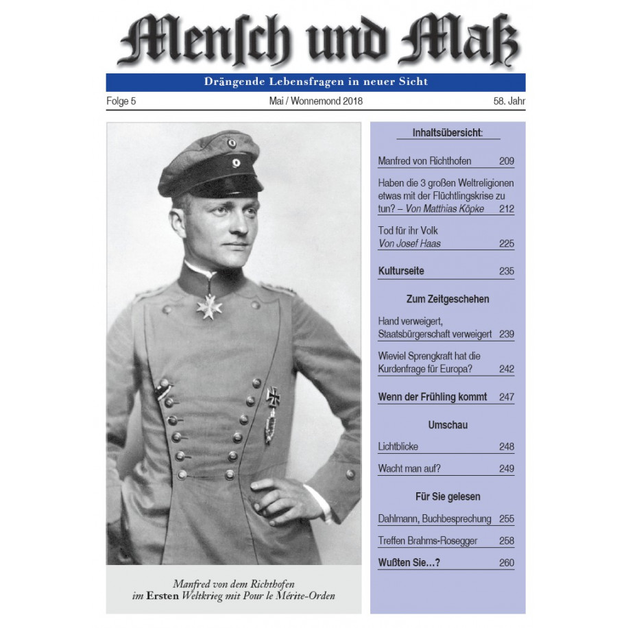 Mensch und Maß 5 /2018