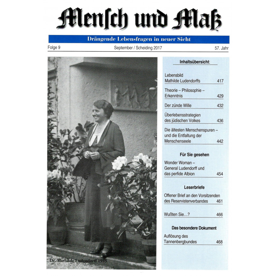 Mensch und Maß, 9/2017
