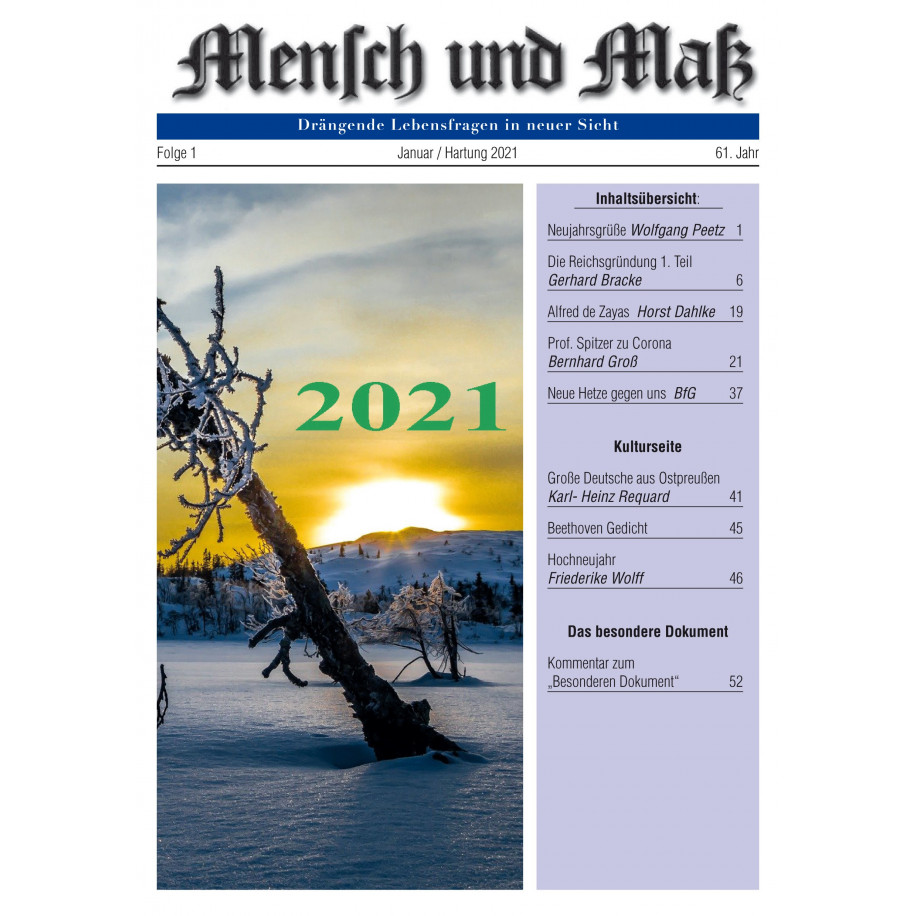 2021/01 Mensch und Maß Druckausgabe